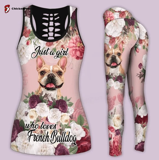 French Bulldog Dog Combo Tank top + Legging Outfit For Women Sport Gifts PL