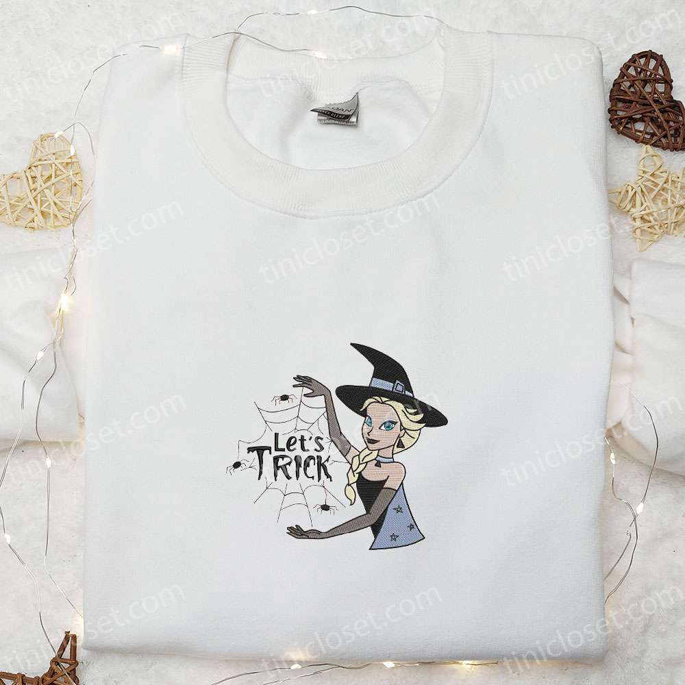 Frozen Elsa Princess Halloween Embroidered Shirt – Best Gift for Daughter Spooky Style & Quality