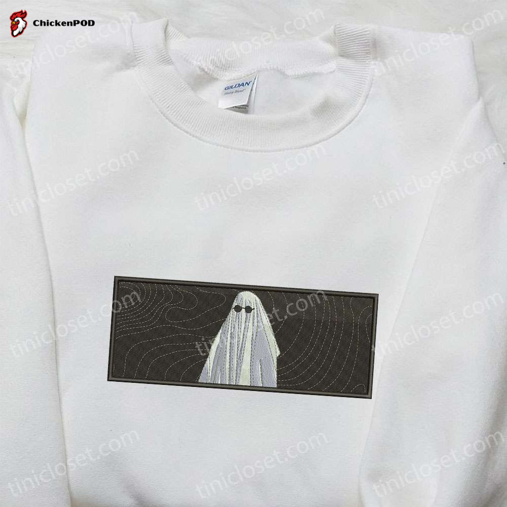 Ghost Embroidered Shirt: Spooky Halloween Gift for Scary Season