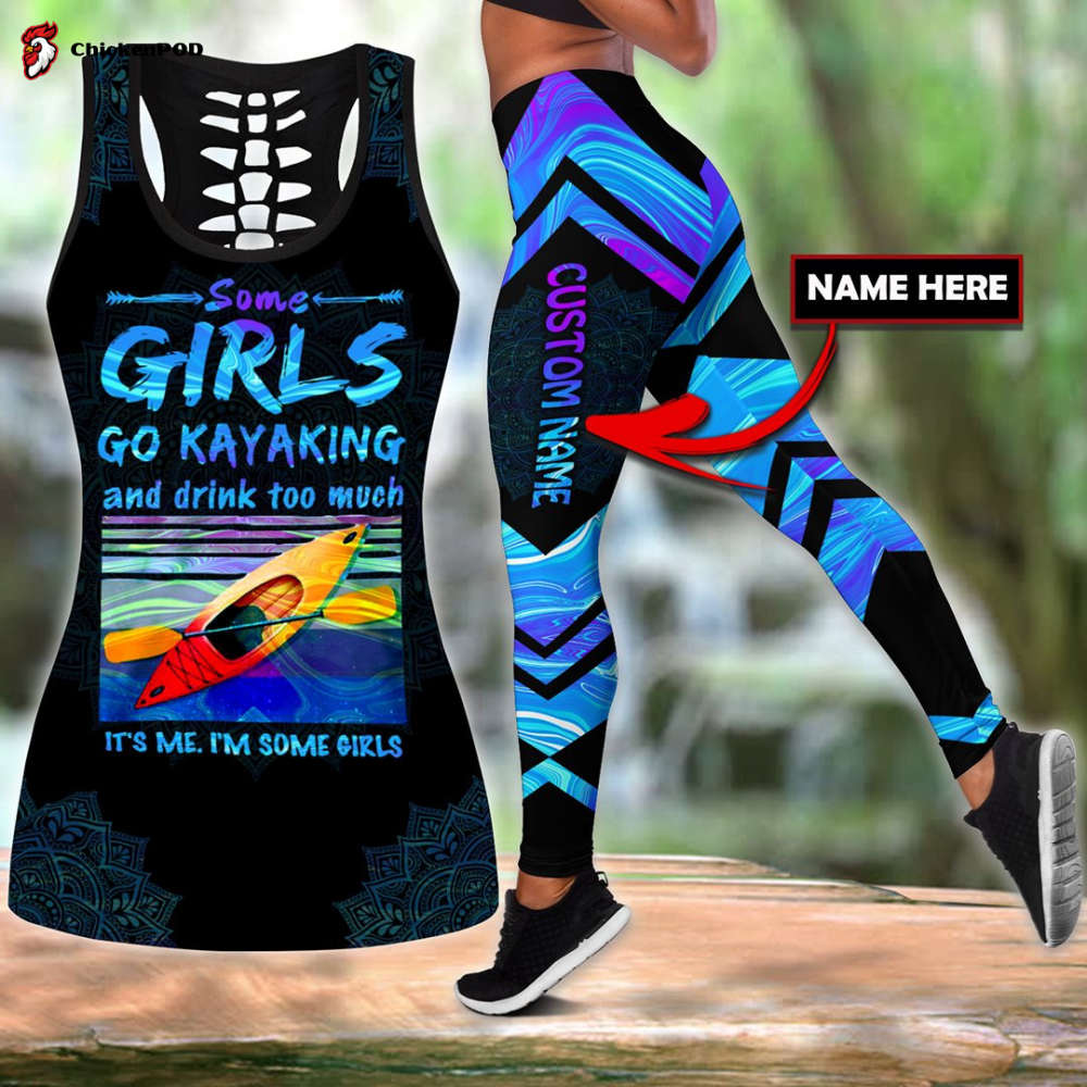 Go kayaking custom name legging + hollow tank combo