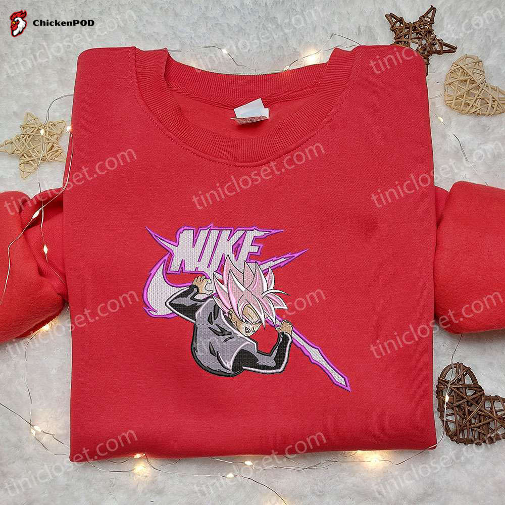 Goku Super Saiyan Rose x Nike Anime Embroidered Shirt Dragon Ball & Nike Inspired Stylish & Unique