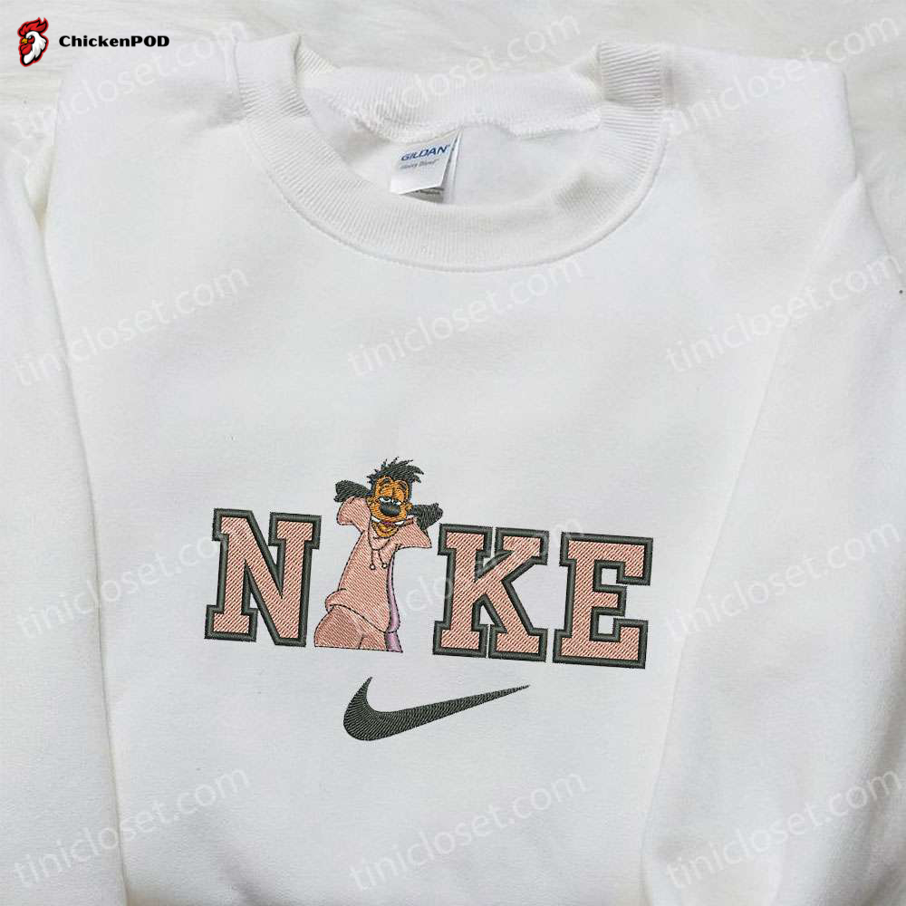 Goofy x Nike Cartoon Embroidered Tshirt Disney Sweatshirt Nike Inspired Shirt – Fun & Stylish Apparel