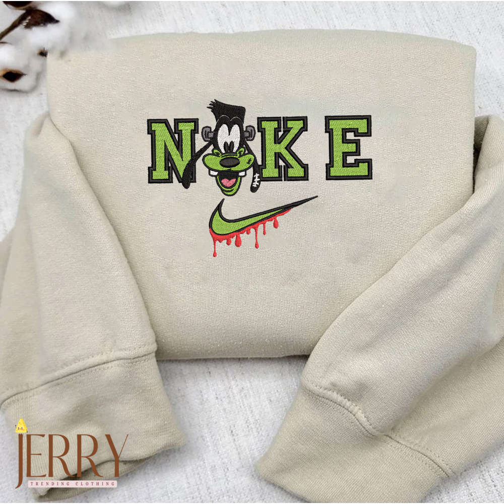 Disney Nike Embroidered Sweatshirt: Stitch and Angel in Love – Cozy and Cute!