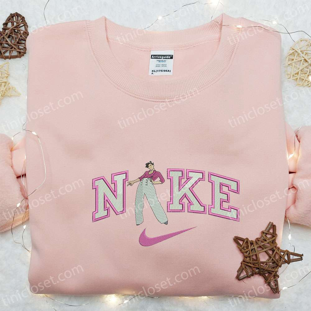 Harry Styles x Nike Celebrity Embroidered T-shirt: Best Gift for Family Nike Inspired Shirt