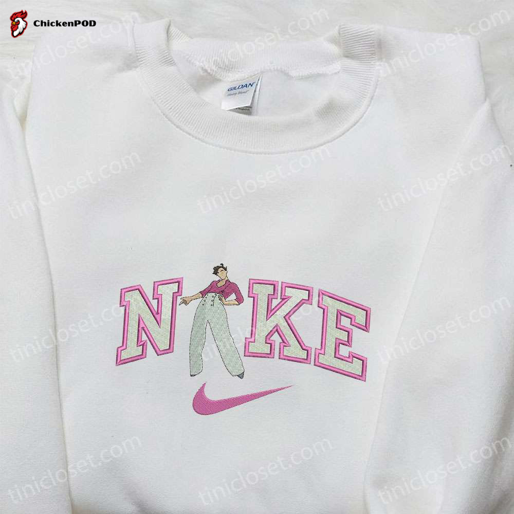 Harry Styles x Nike Celebrity Embroidered T-shirt: Best Gift for Family Nike Inspired Shirt