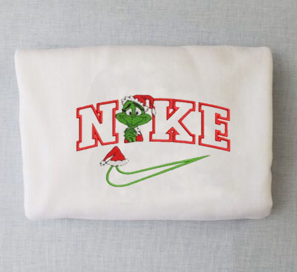 Nike Grinch Sweatshirt Embroidered Hat for a Festive Christmas Look