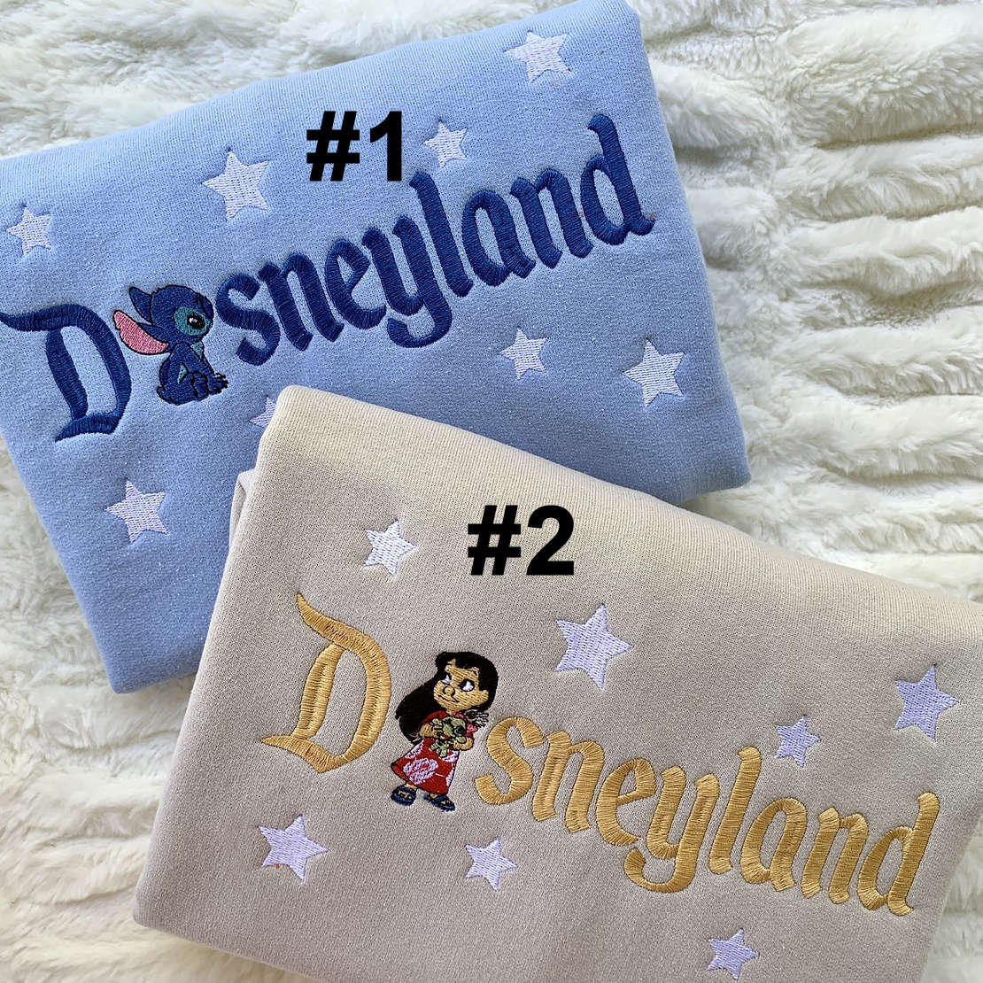 Disney Embroidered Sweatshirts: Stitch An Angle Design – Unique and Cozy Apparel for Disney Fans!