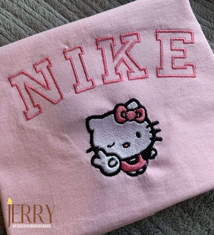 Hello Kitty Ver4 Nike Sweatshirt: Embroidered Stylish & Adorable