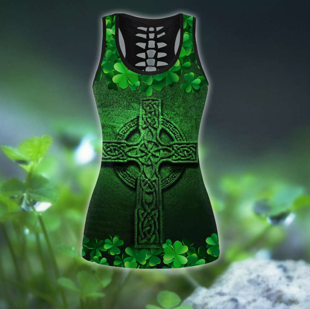 Irish Sant Patrick’s Day 3D Over Printed Legging & Tank Top LAM