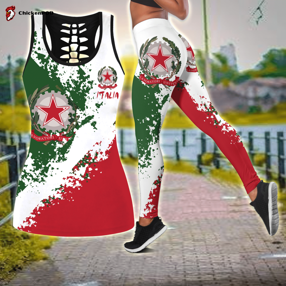 Italy Pride Combo Legging + Tank Sport GiftsS