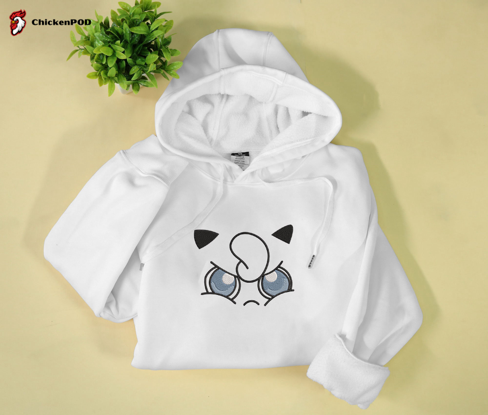 Jigglypuff Embroidered Hoodie Sweatshirt: Perfect Christmas & Birthday Gifts