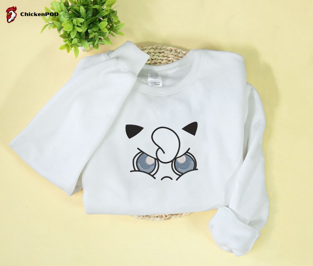 Jigglypuff Embroidered Sweatshirt – Perfect Christmas & Birthday Gift