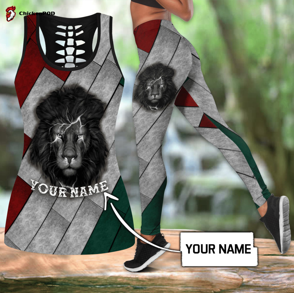 Juneteenth  Custom Name African American Combo Legging Tanktop