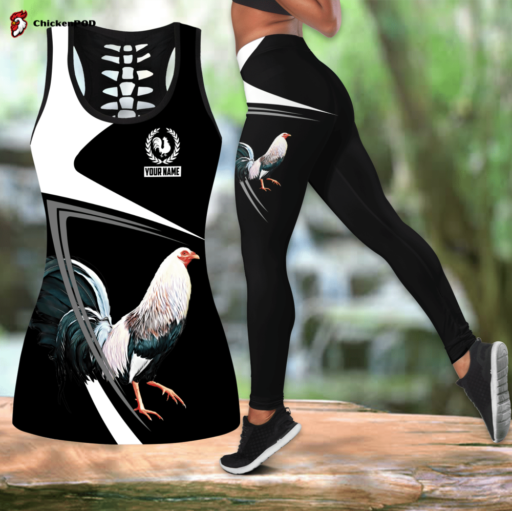 Juneteenth  Personalized Rooster Combo Legging + Tank Top DAVH