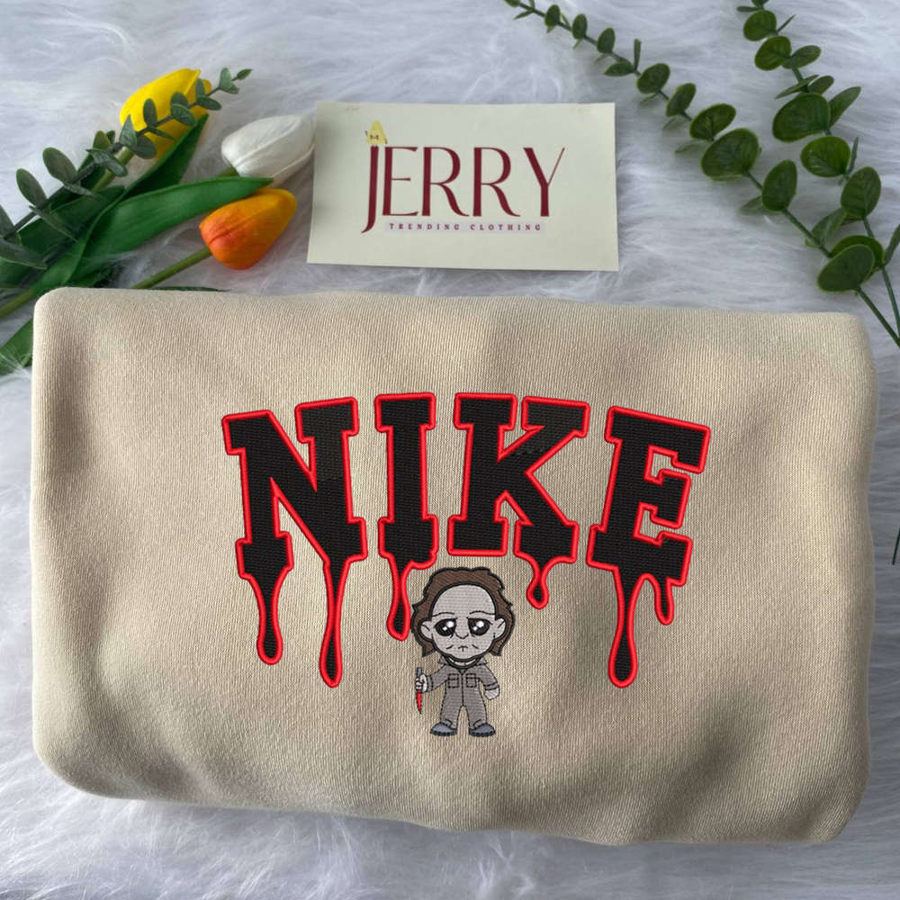 Michael Myers Nike Embroidered Sweatshirt: Killer Style for True Fans