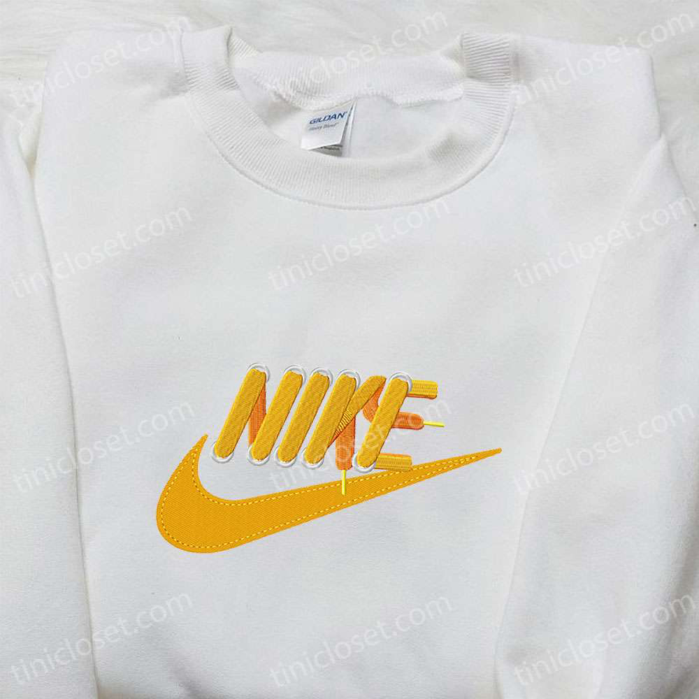 Stylish Leather Laces x Nike Embroidered Shirt – Perfect Nike Inspired Gift for Family