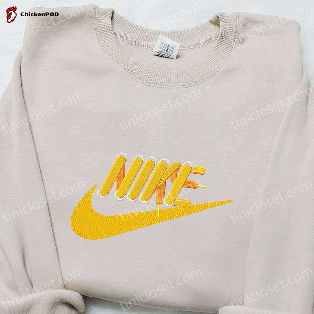 Stylish Leather Laces x Nike Embroidered Shirt – Perfect Nike Inspired Gift for Family