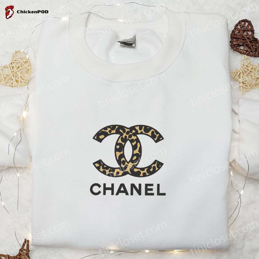 Leopard Chanel Logo Embroidered Shirt & Hoodie: Best Gift Idea for Fashion Enthusiasts