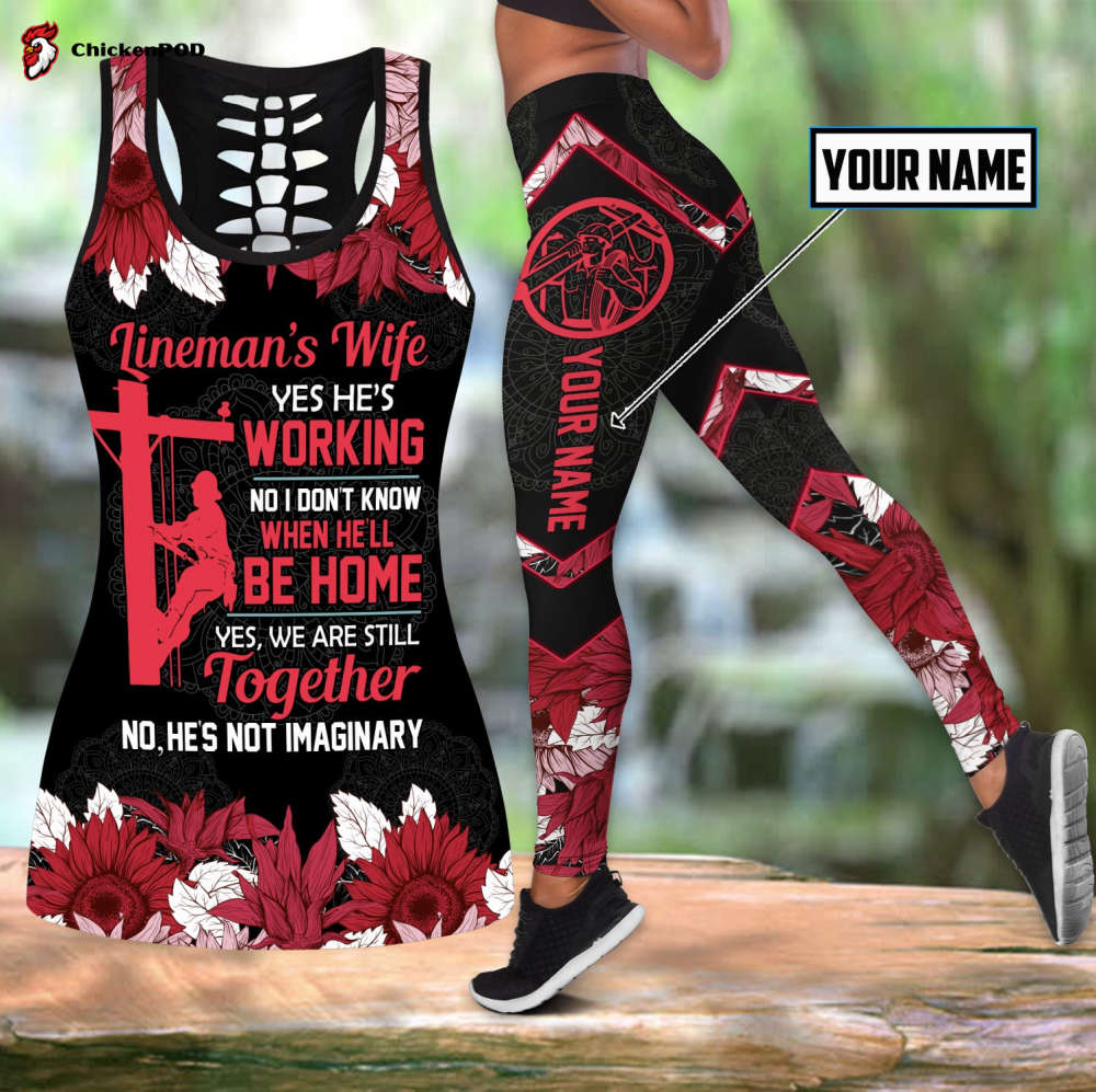 tattoos legging + hollow tank combo S