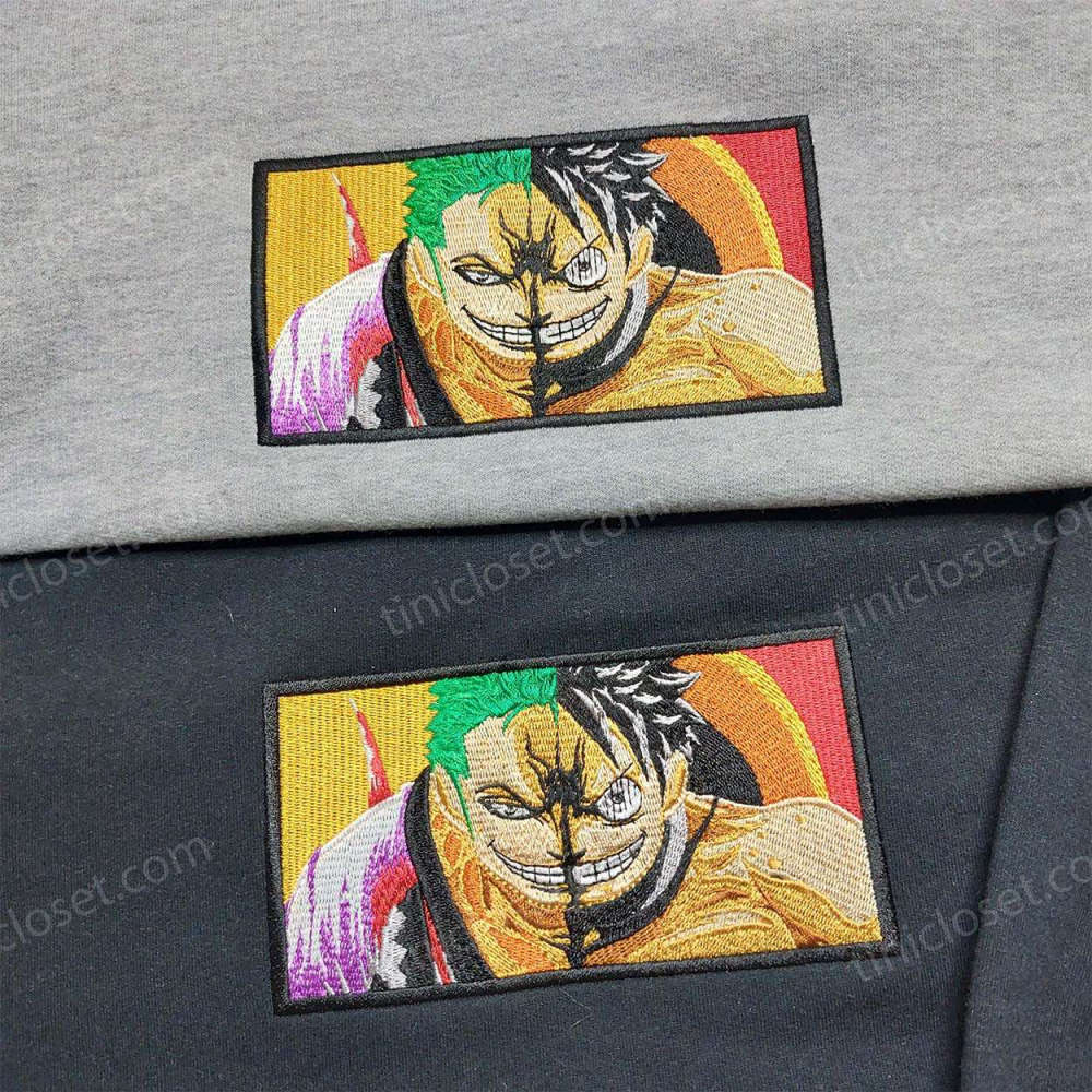 Luffy Zoro Embroidered Sweatshirt – Anime Hoodie & Hot Topic Shirt