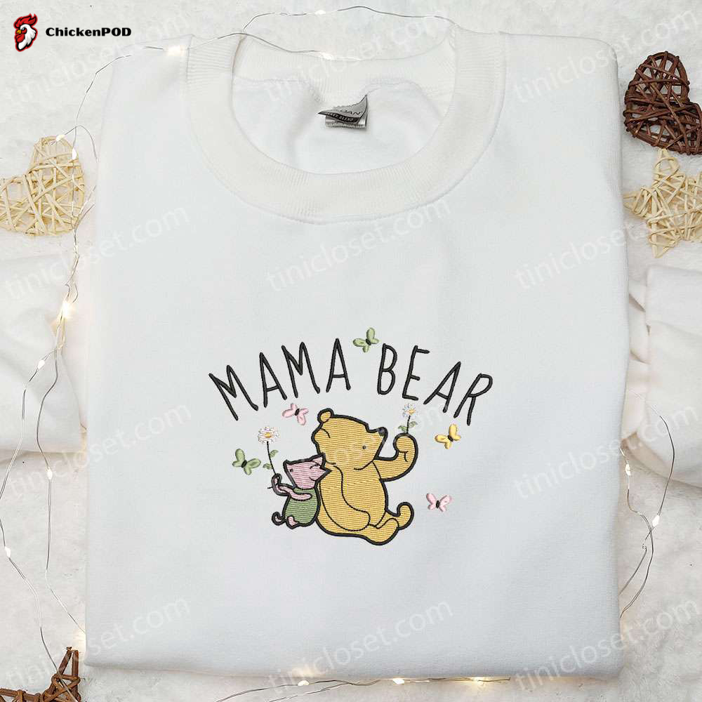 Mama Bear Winnie The Pooh & Piglet Shirt: Mother’s Day Hoodie Perfect Gift For Mom