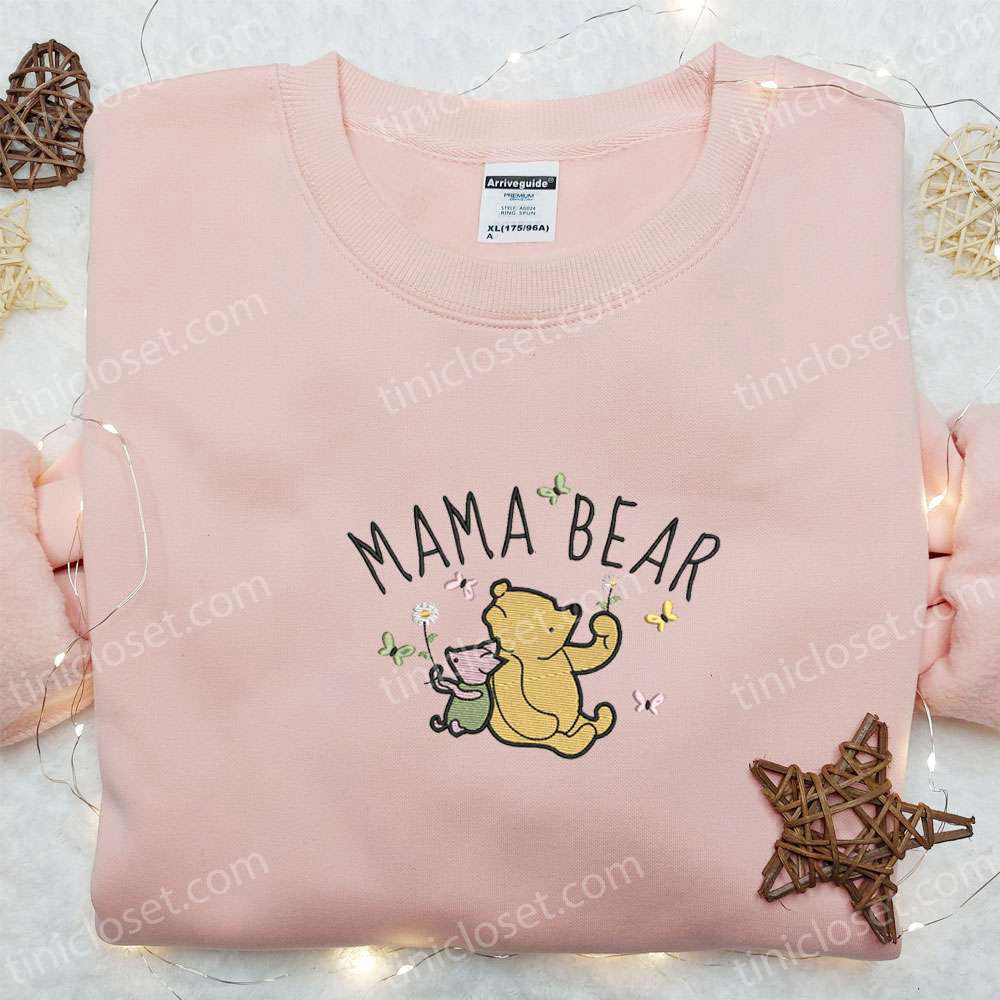 Mama Bear Winnie The Pooh & Piglet Shirt: Mother’s Day Hoodie Perfect Gift For Mom