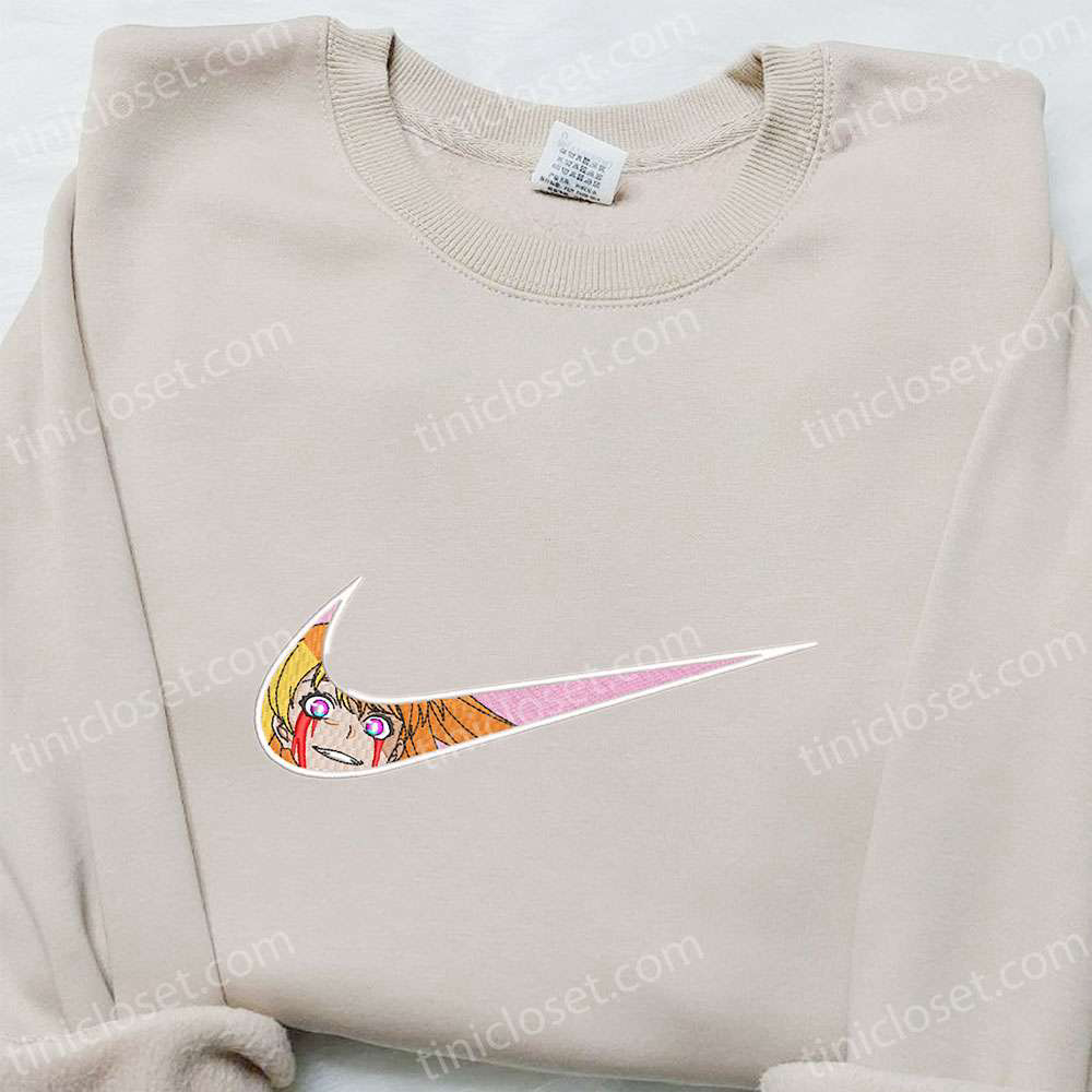 Mao Amatsuka x Nike Anime Embroidered Shirt – GJ-bu Inspired Nike Swoosh Design