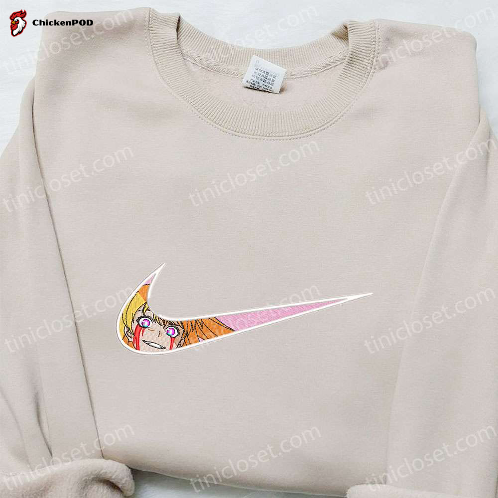 Mao Amatsuka x Nike Anime Embroidered Shirt – GJ-bu Inspired Nike Swoosh Design