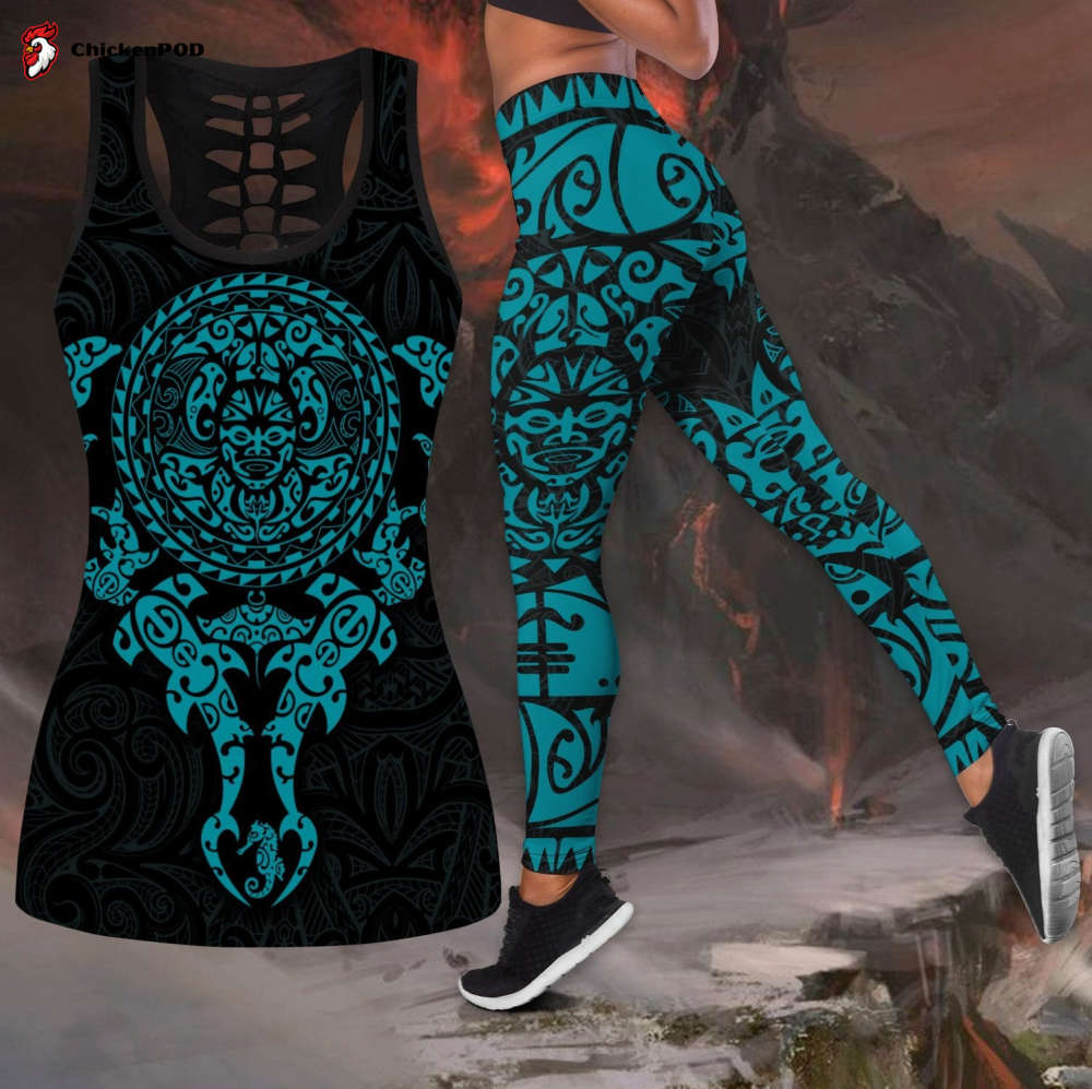 Maori tangaroa tank top & leggings outfit For Women Sport Gifts