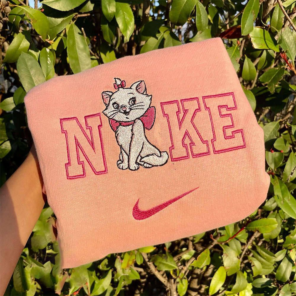 Marie The Aristocats Nike Embroidered Shirt: Stylish and Unique Cat Lover Apparel