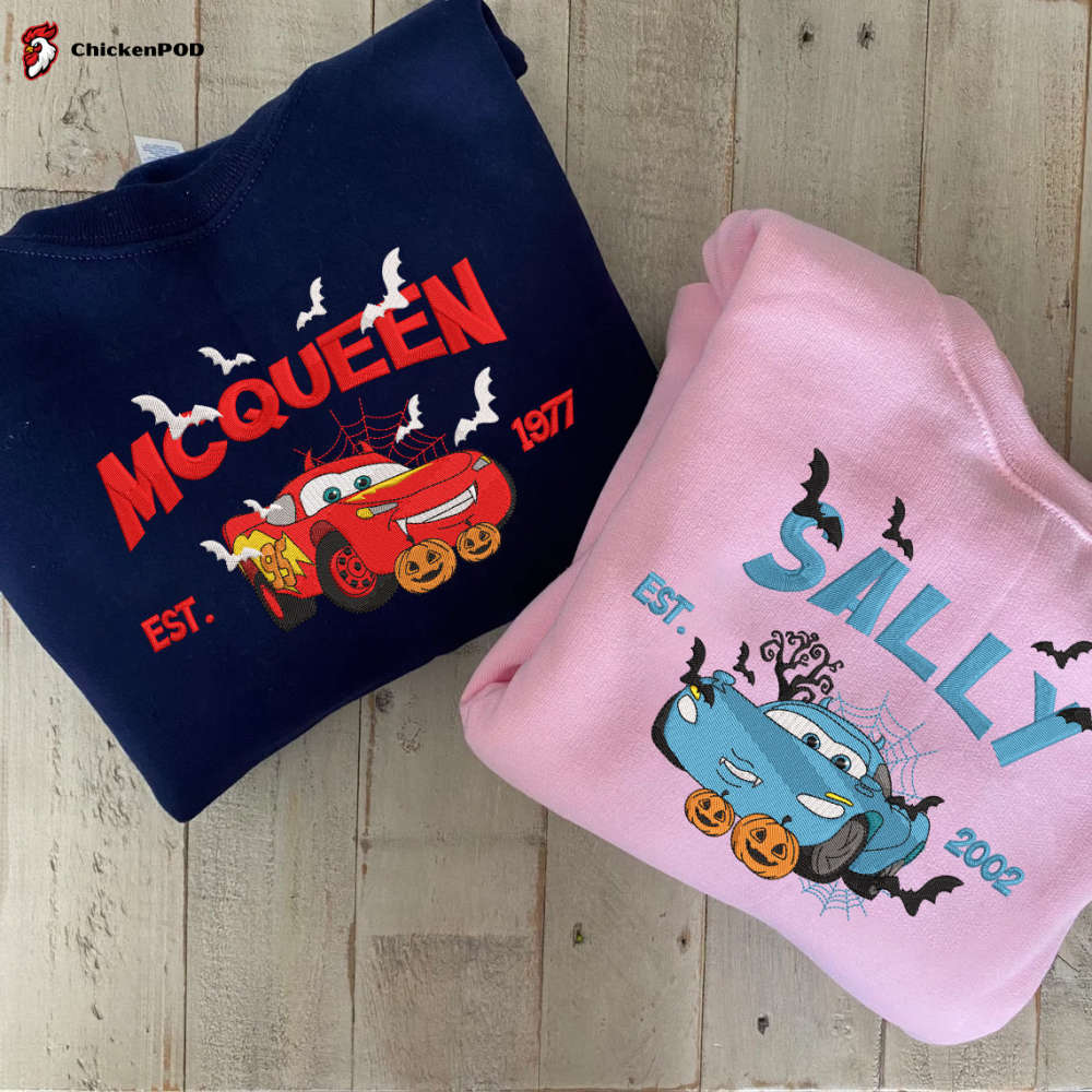 Spooky Mcqueen Sally Halloween Sweatshirts: Nightmare Cartoon Shirt Cars Sweater – Perfect Halloween Gift!