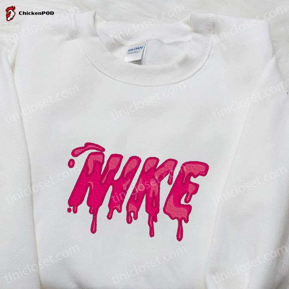 Custom Nike Melting Embroidered Shirt: Best Birthday Gift Idea