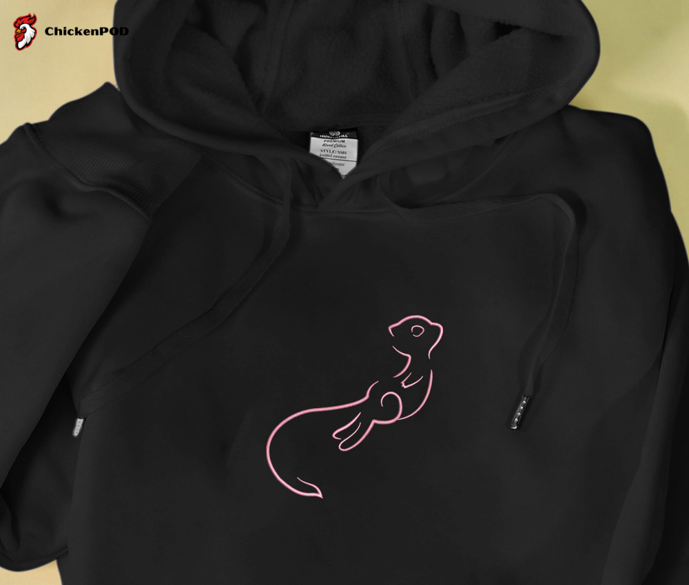 Mew Embroidered Hoodie: Perfect Gifts for Christmas Birthday Halloween & Holidays