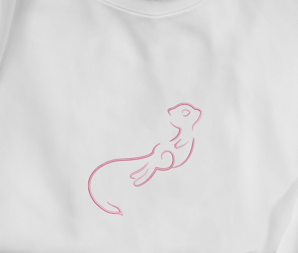 Mew Embroidered Sweatshirt: Perfect Anime Gift for Christmas Birthday Halloween & Holidays