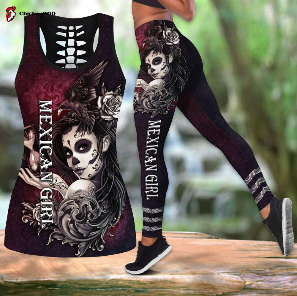 African Girl Deluxe Legging & Tank top For Women Sport Gifts ML