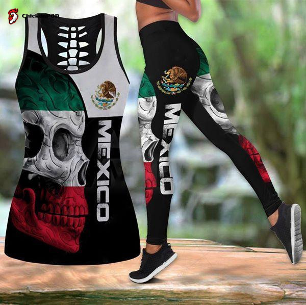 Ancient Egyptian ANKH Combo Hollow Tanktop + Legging Sport Gifts