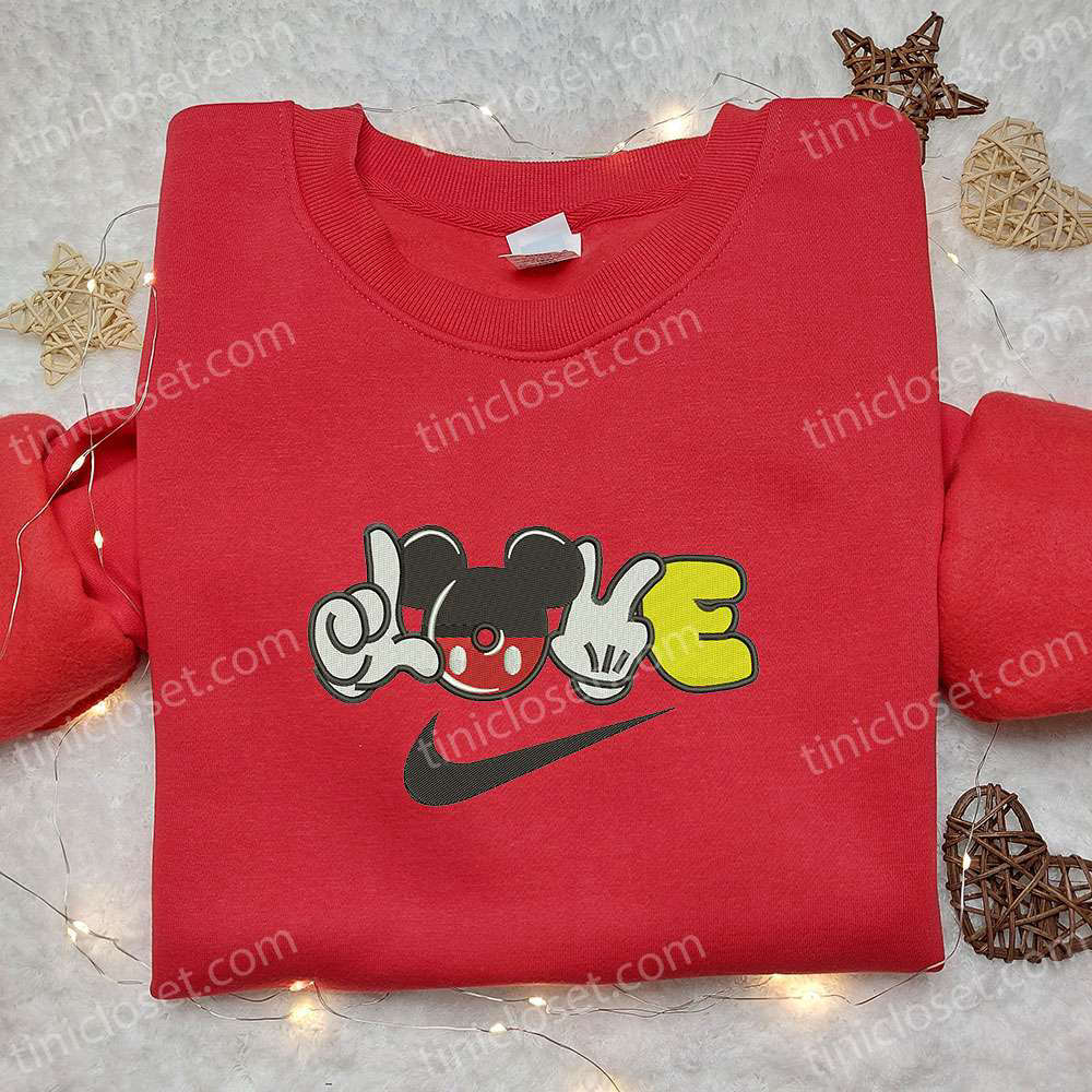 Nike x Mickey Mouse Love Embroidered Hoodie & Shirt: Best Valentine s Day Gift Ideas