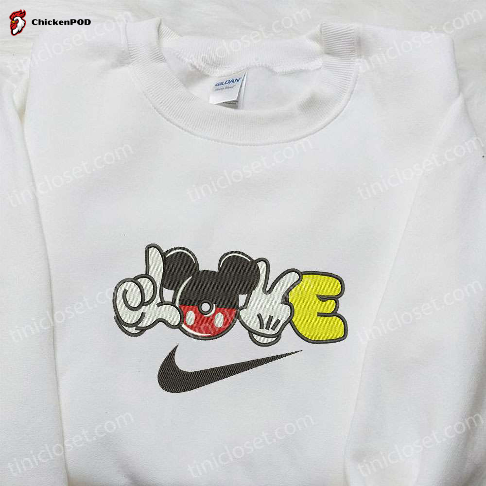 Nike x Mickey Mouse Love Embroidered Hoodie & Shirt: Best Valentine s Day Gift Ideas