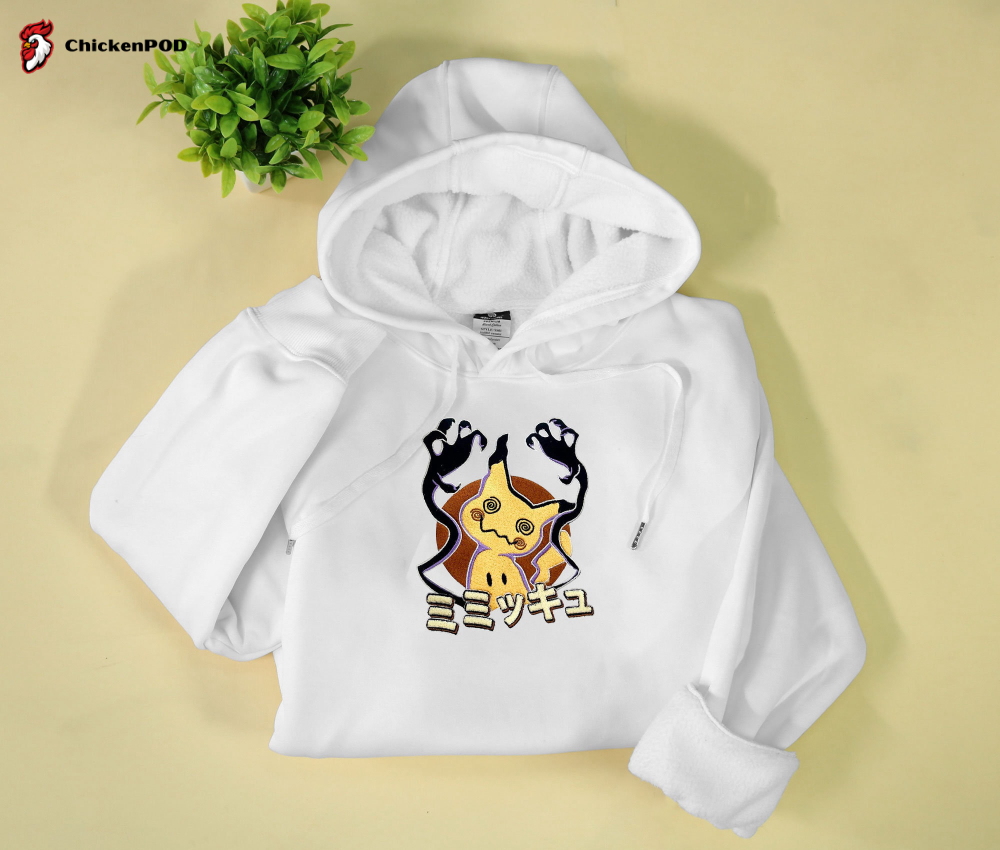 Mimikyu Embroidered Hoodie: Perfect Christmas Birthday Valentine s Day Gifts