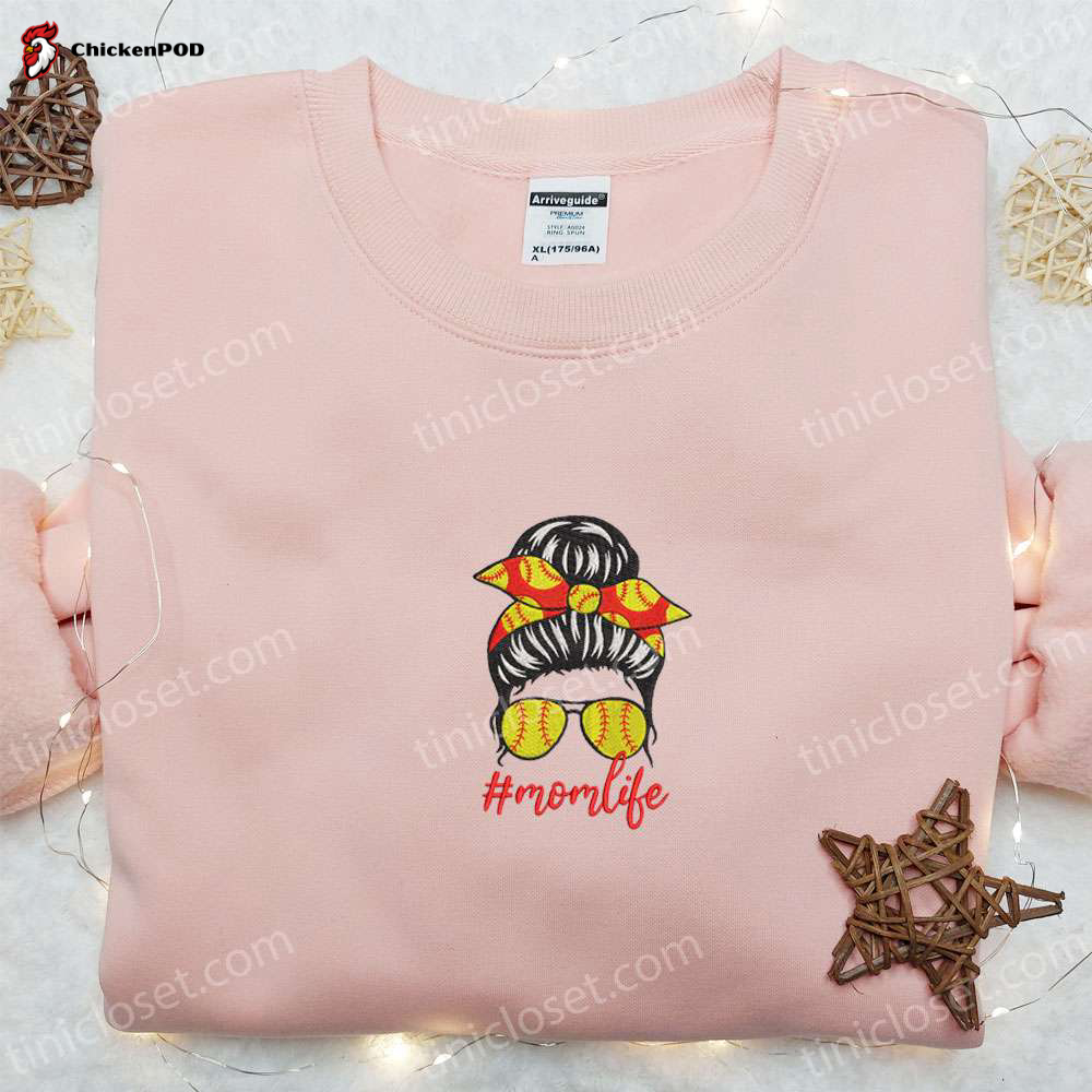 Stylish Mom s Life Embroidered Shirt & Mother s Day Hoodie – Best Gift for Mom