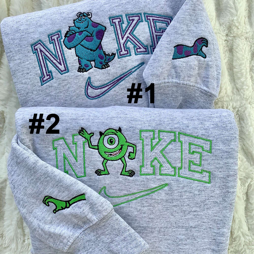 Disney Nike Monster Friends: Embroidered Sweatshirts for Cool Kids