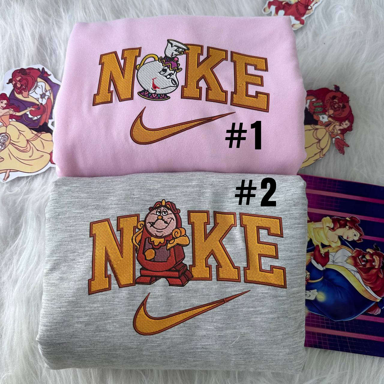 Mike Wazowski Monsters Disney Nike Embroidered Sweatshirts: Unique Disney Nike Sweats with Mike Wazowski Design