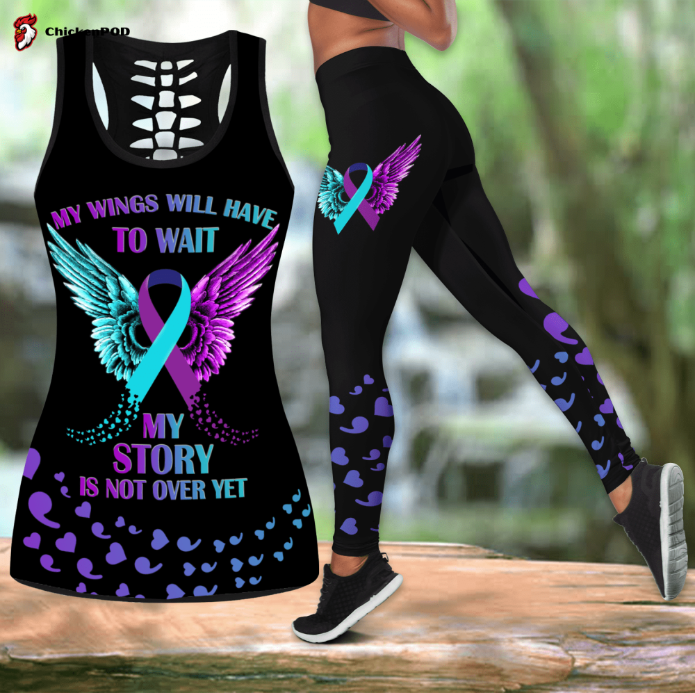 Ironworker purple hollow tank + leggings combo