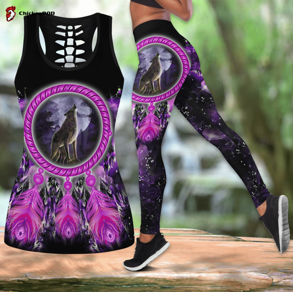 Native Wolf Violet Combo Tank + Legging MP888