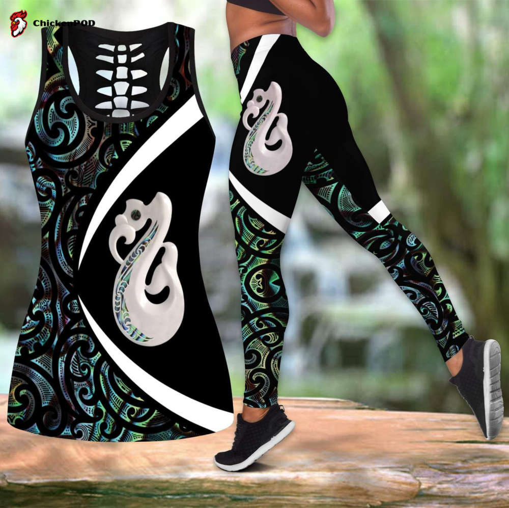 Maori tangaroa tank top & leggings outfit For Women Sport Gifts