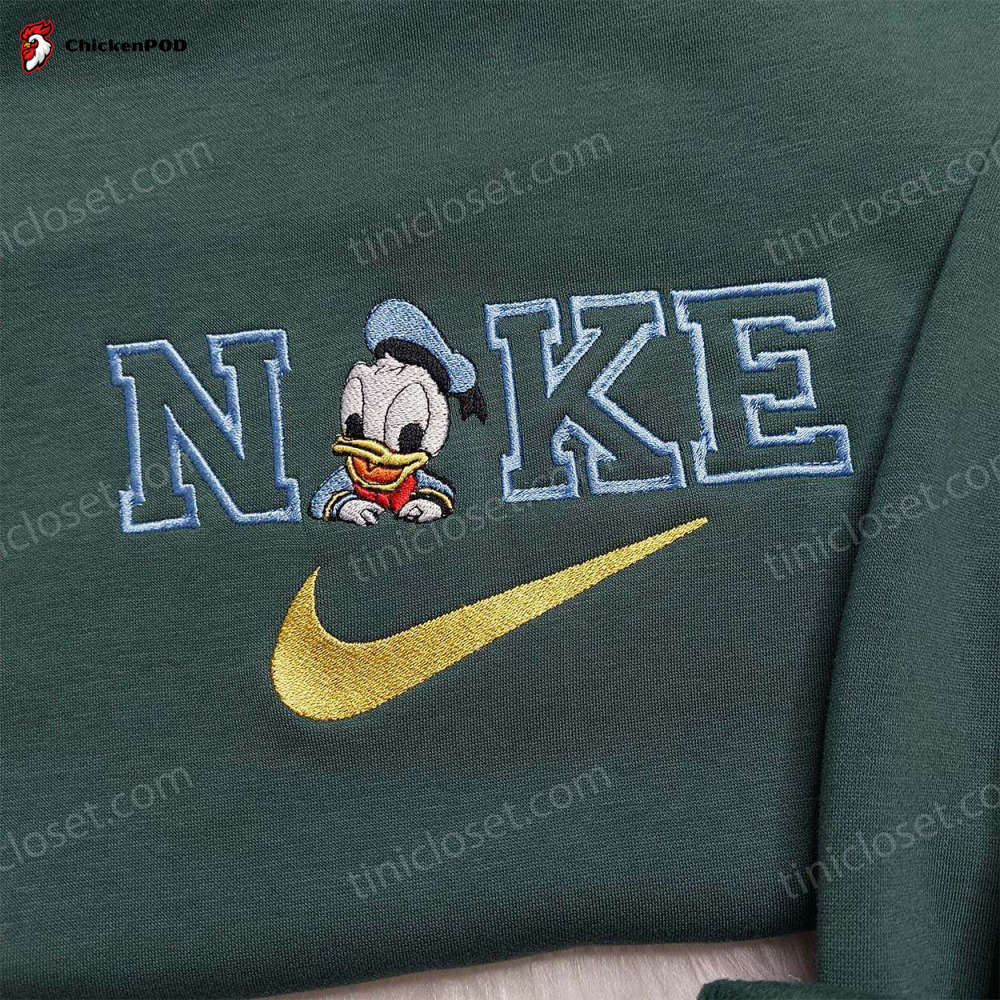 Nike Disney Donald Duck Embroidered Sweatshirt: Inspired Hoodie for Family