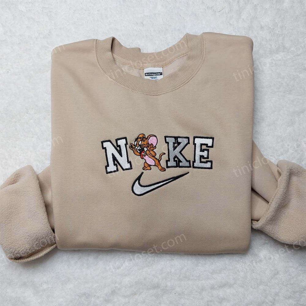 Stylish Nike Jerry Embroidered Sweatshirt & Custom Shirt: Cute Embroidered Sweatshirts for a Unique Look!