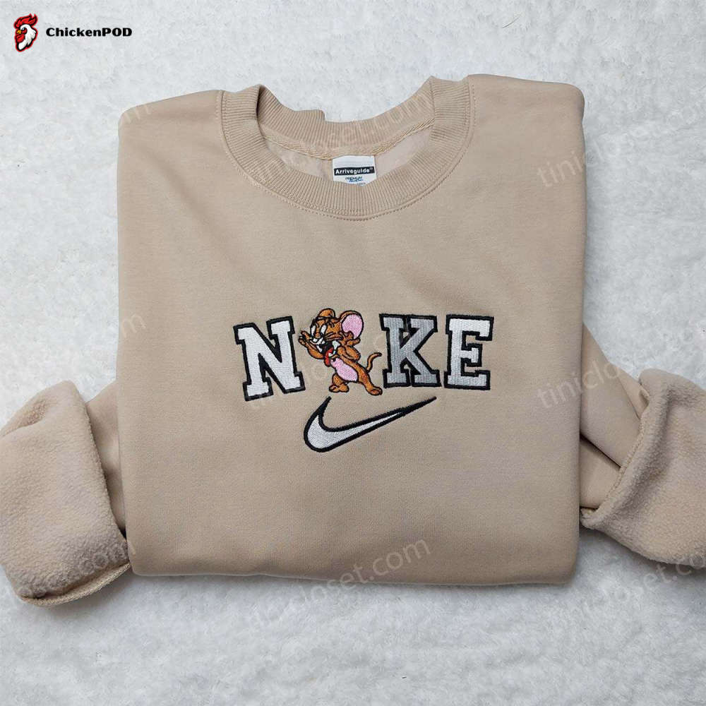 Stylish Nike Jerry Embroidered Sweatshirt & Custom Shirt: Cute Embroidered Sweatshirts for a Unique Look!