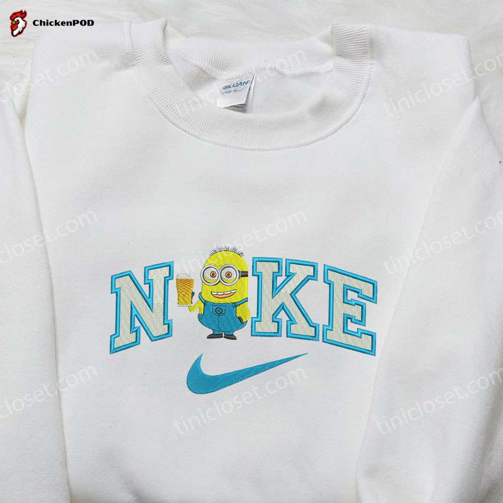 Nike x Kevin Minion Embroidered Shirt: Minion Movie Inspired Apparel