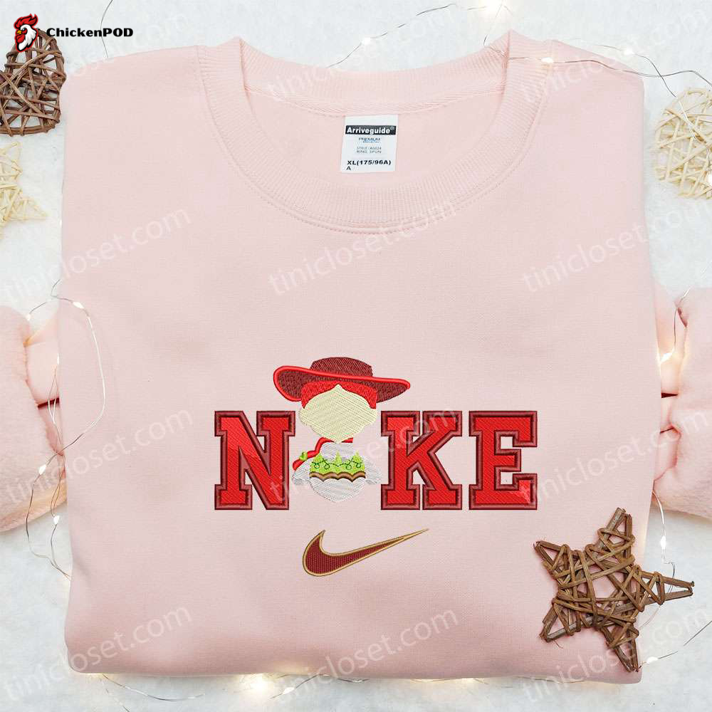 Nike x Jessie Embroidered T-shirt & Toy Story Disney Hoodie: Shop Nike Inspired Embroidered Shirts